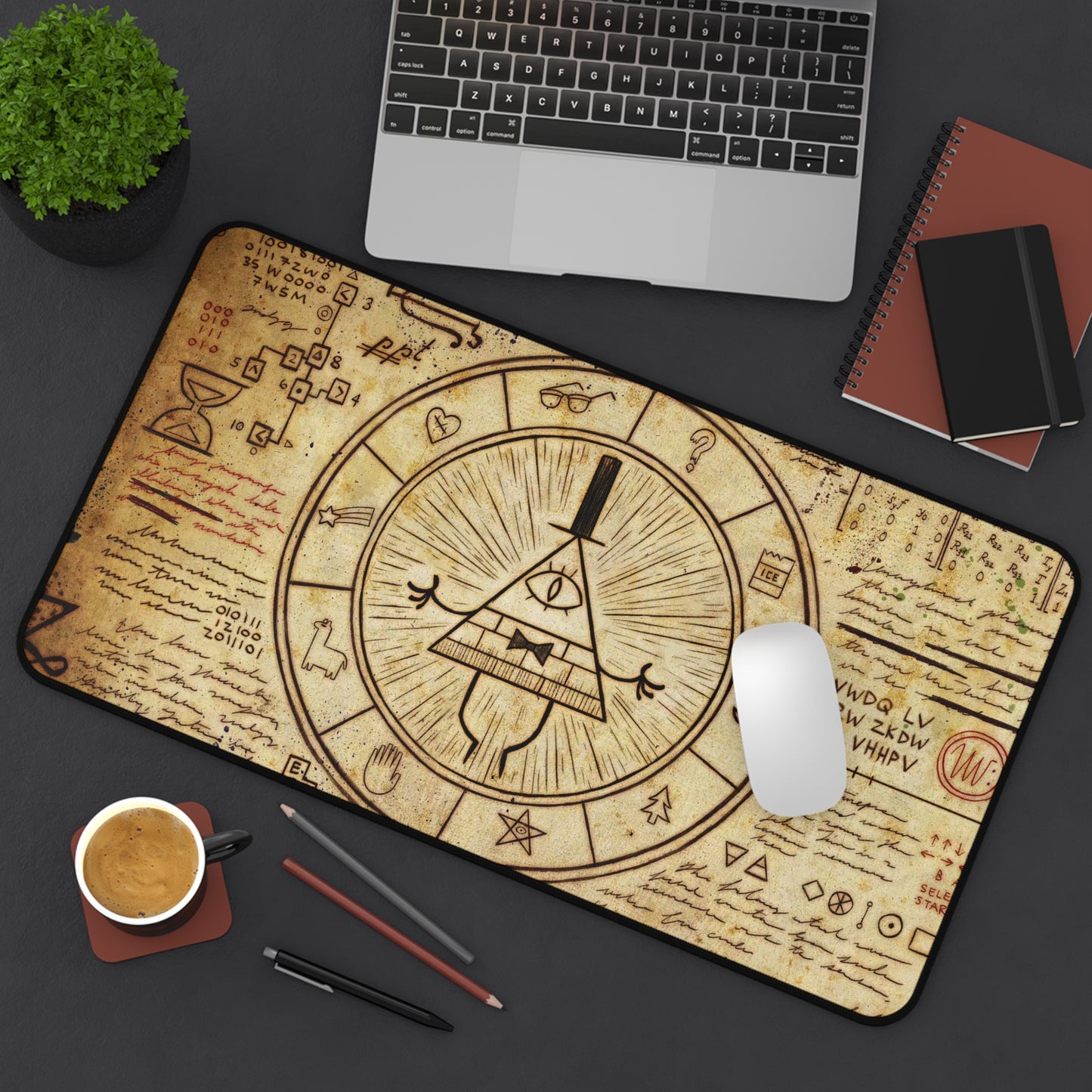 Secret Bill Cipher Gaming Desk Mat