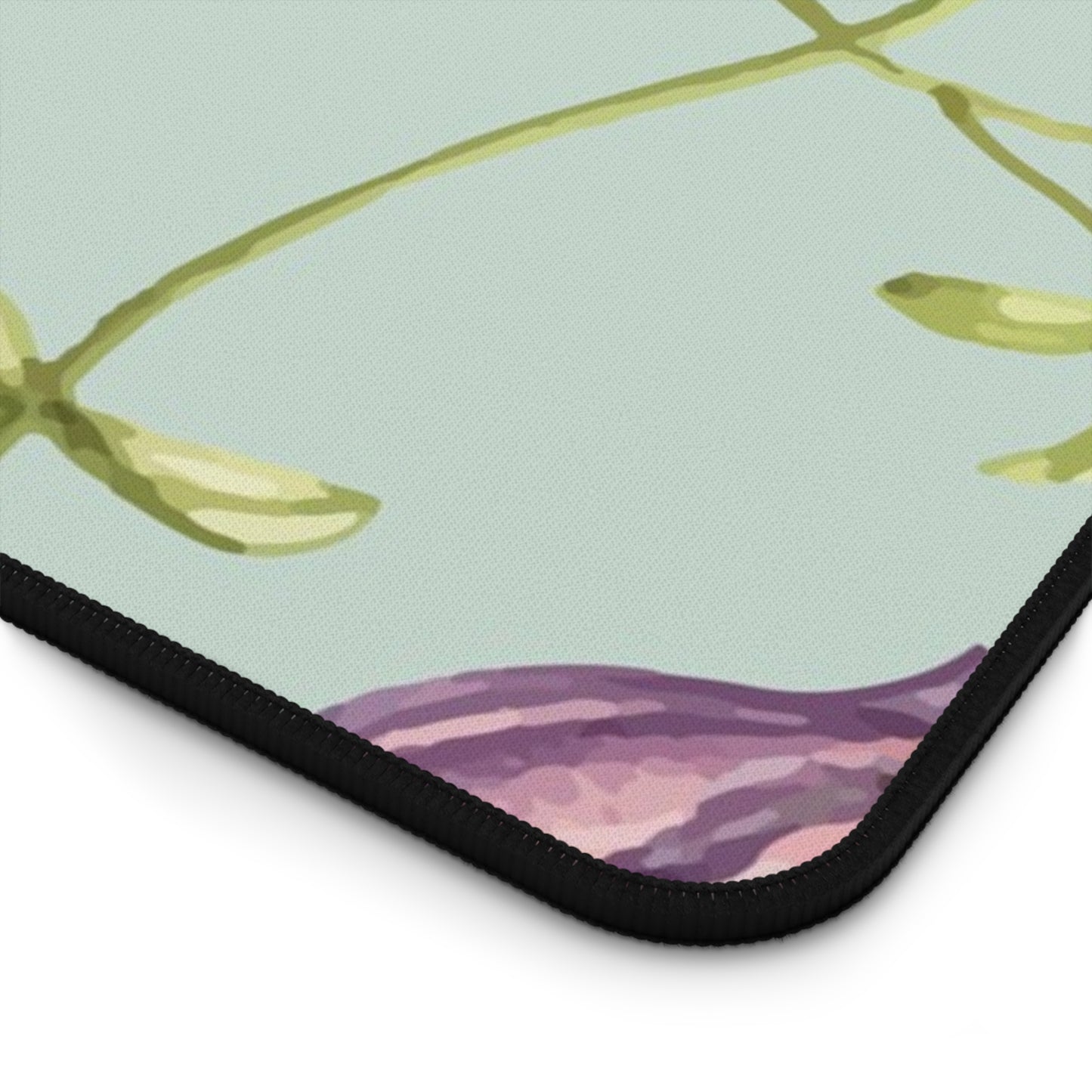 Beautiful purple floral Desk Mat, Gaming keyboard matt, mousepad large, XXL extended deskpad mouse pad