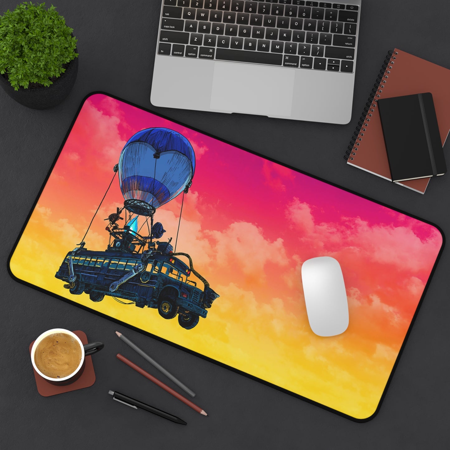 Fortnite battle bus Desk Mat, Gaming keyboard matt, mousepad large