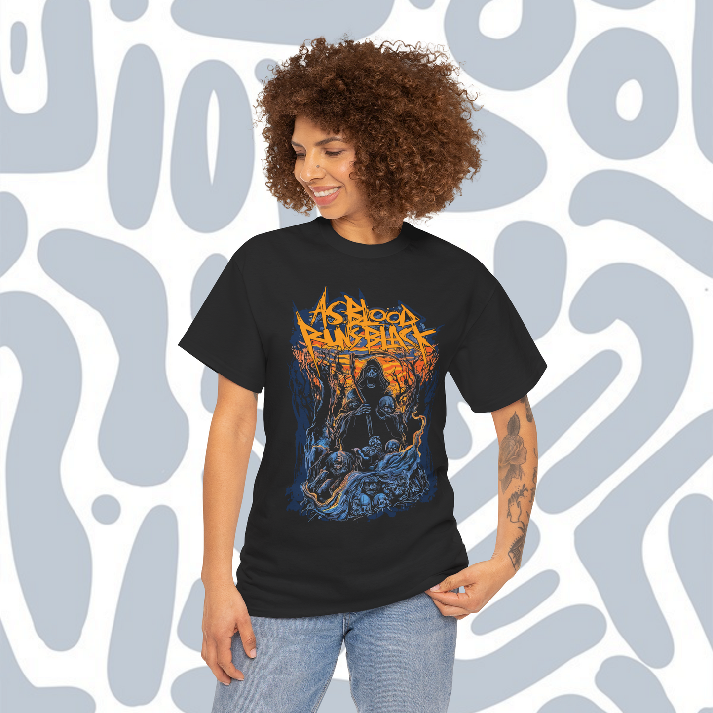 As Blood Runs Black T-Shirt, Deathcore Unisex tee