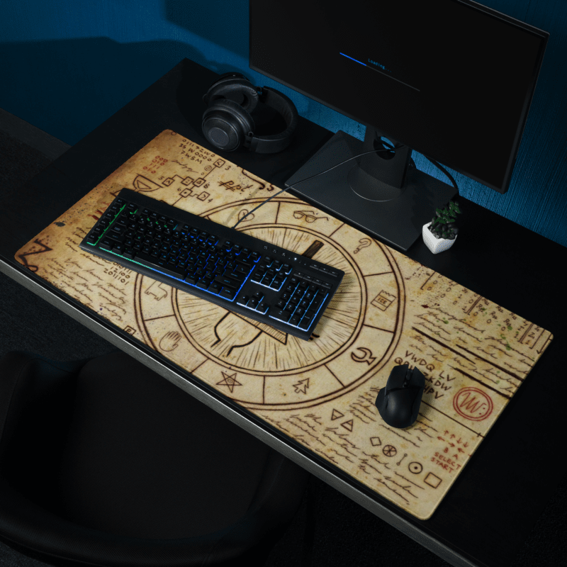 Secret Bill Cipher Gaming Desk Mat