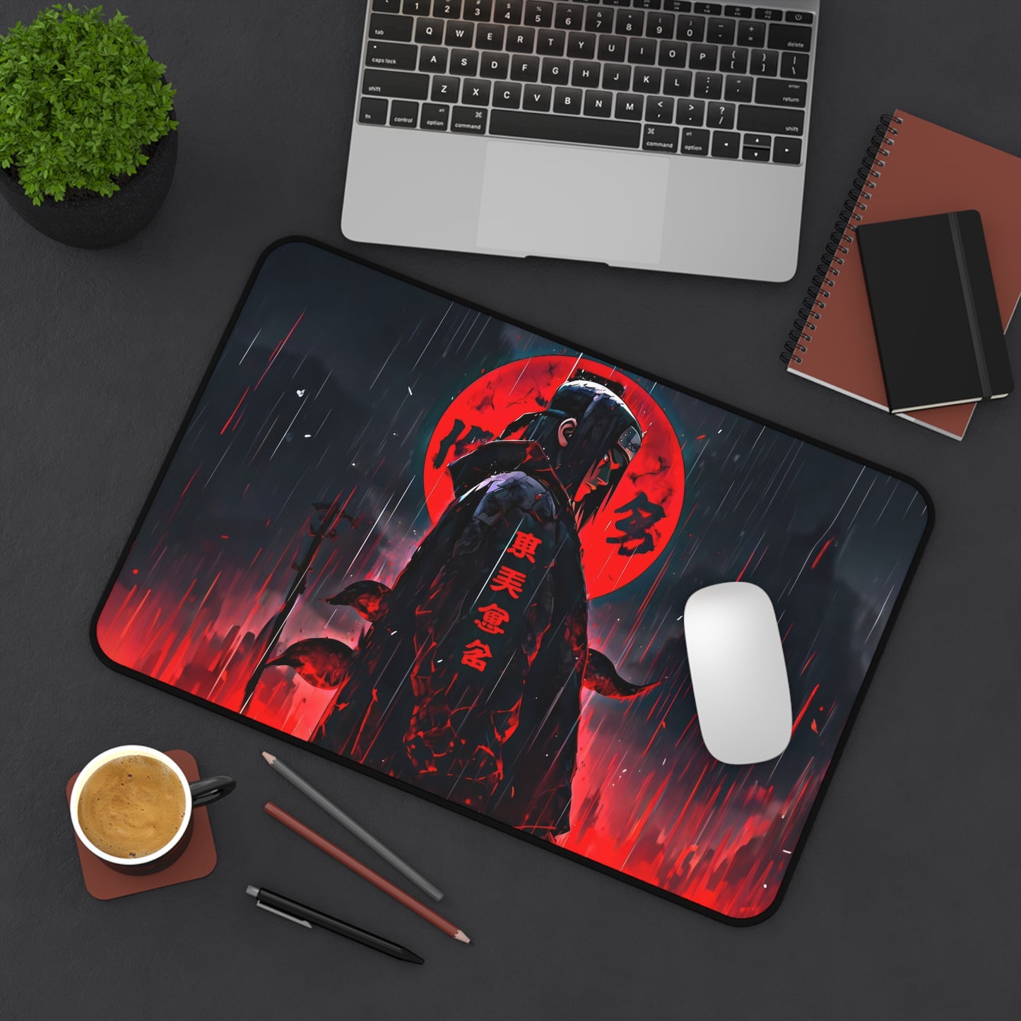 Itachi Uchiha Naruto Desk Mat, Gaming keyboard mat, mousepad large