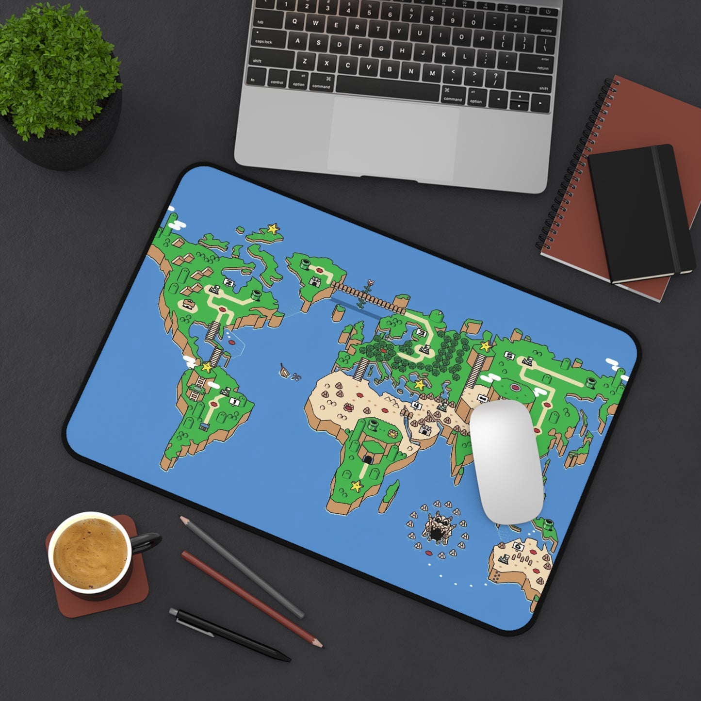 Super Mario World Map Desk Mat