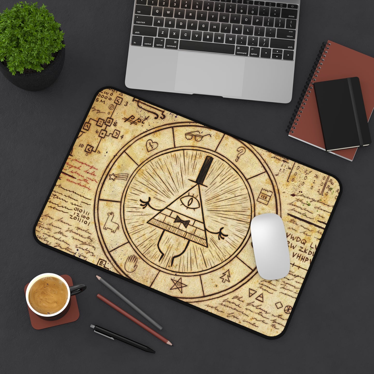 Secret Bill Cipher Gaming Desk Mat