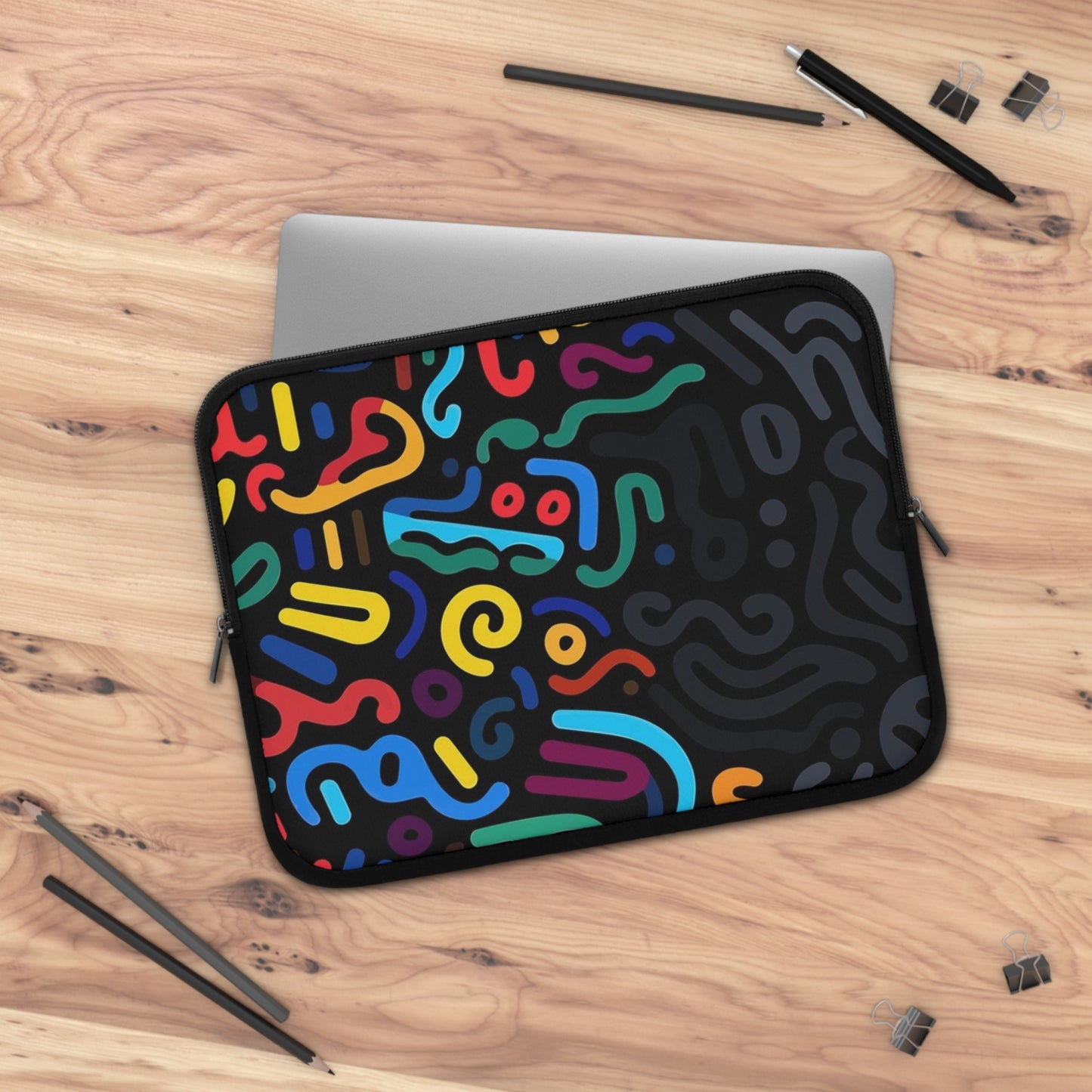 Colored lines Laptop sleeve macbook or any laptop, laptop bag, laptop cover