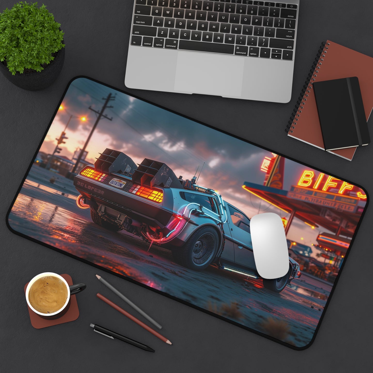 DeLorean DMC-12 Gaming Desk Mat