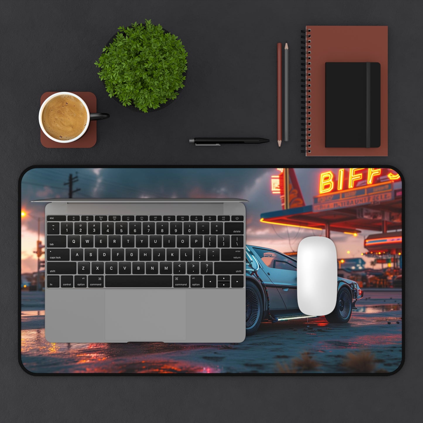 DeLorean DMC-12 Gaming Desk Mat