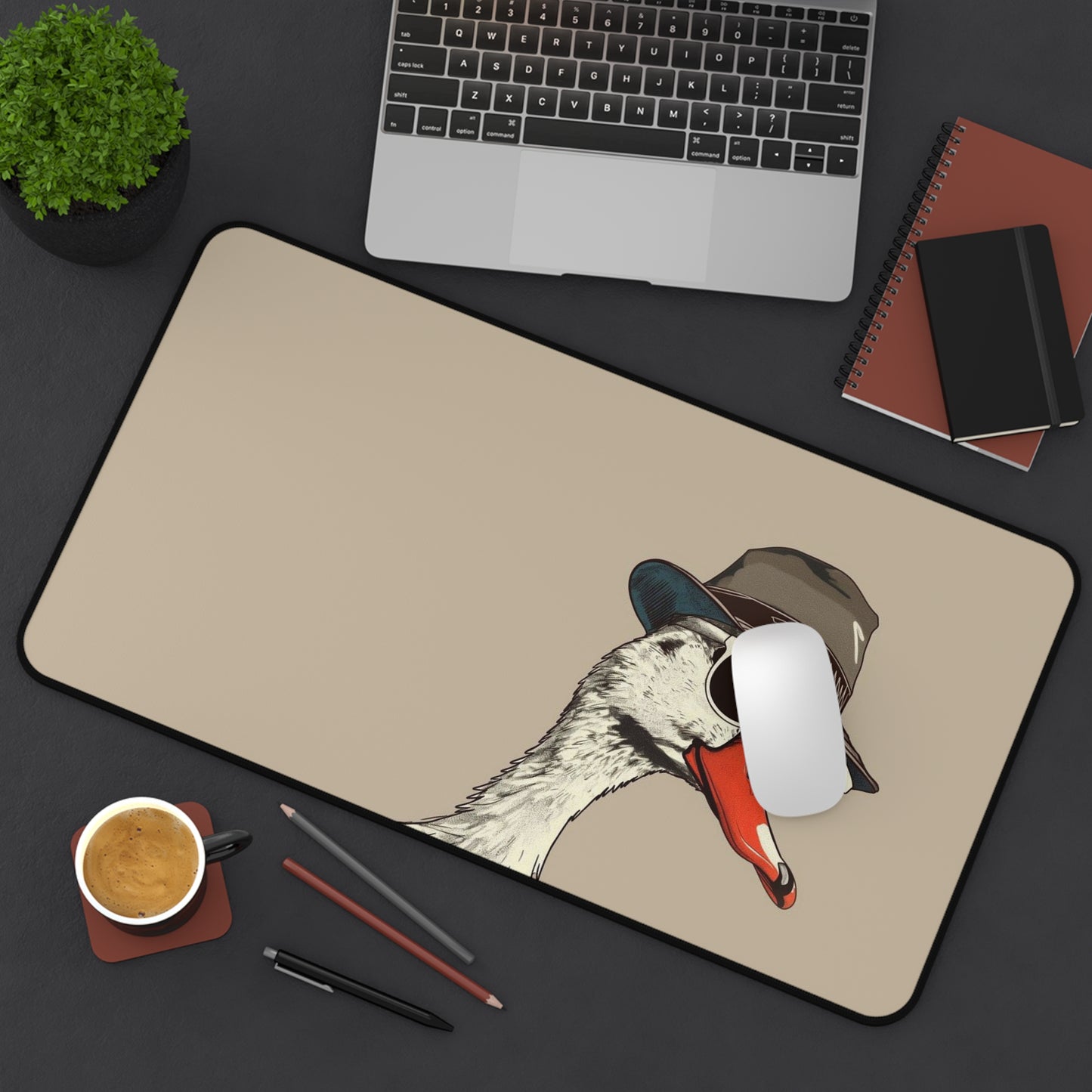 Hipster Goose Desk Mat