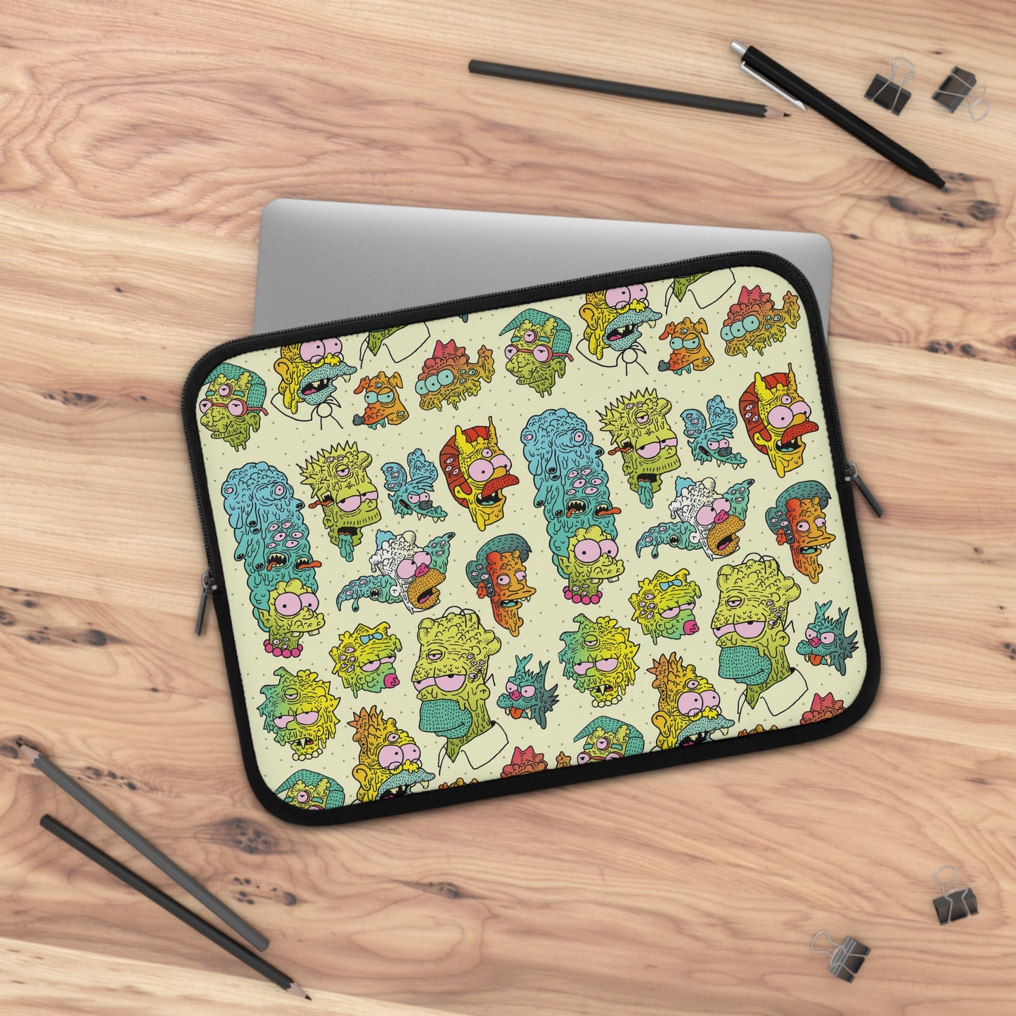 Monster Simpsons Laptop sleeve macbook or any laptop, laptop bag, Laptop carrying case