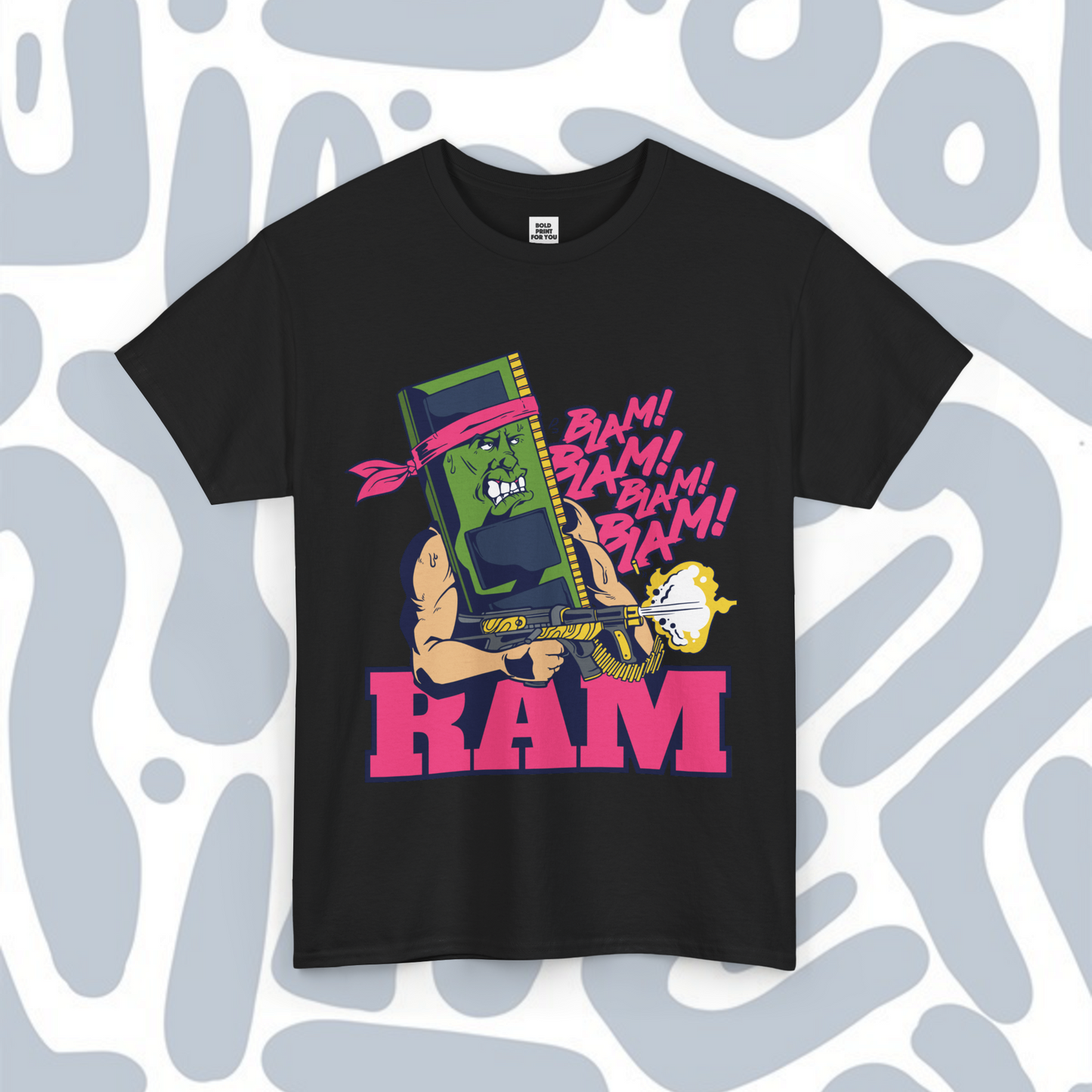 Ram memory action movie parody T-Shirt, Funny Unisex tee