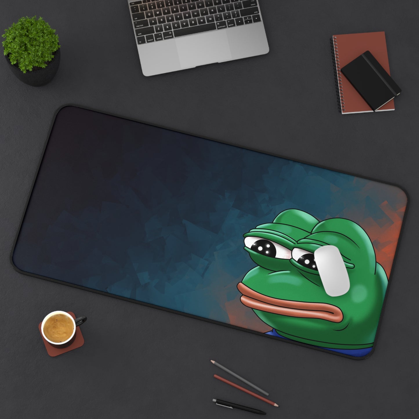 Meme Pepe the Frog Desk Mat