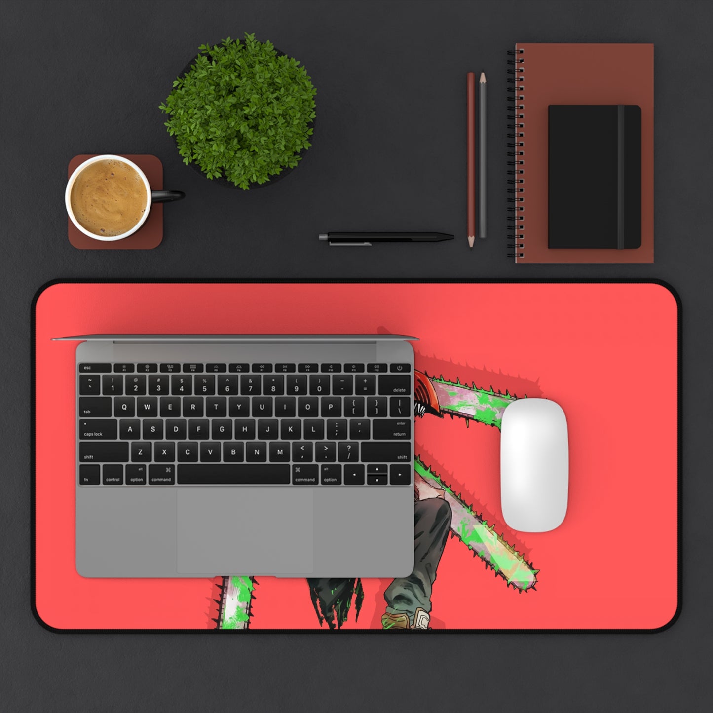 Chainsaw Man 2 Desk Mat, Gaming keyboard matt, mousepad large, XXL extended deskpad mouse pad - Bolt Print