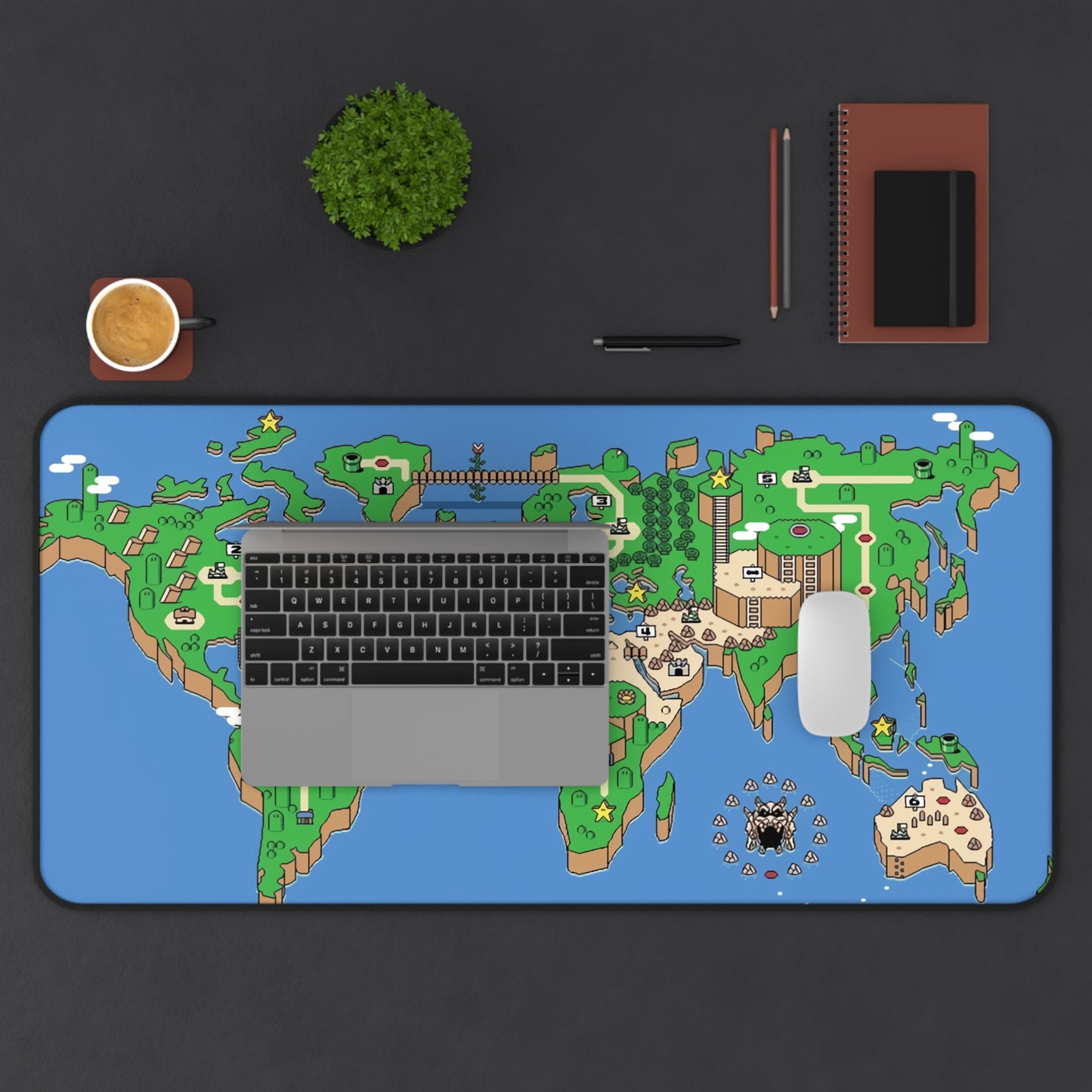 Super Mario World Map Desk Mat