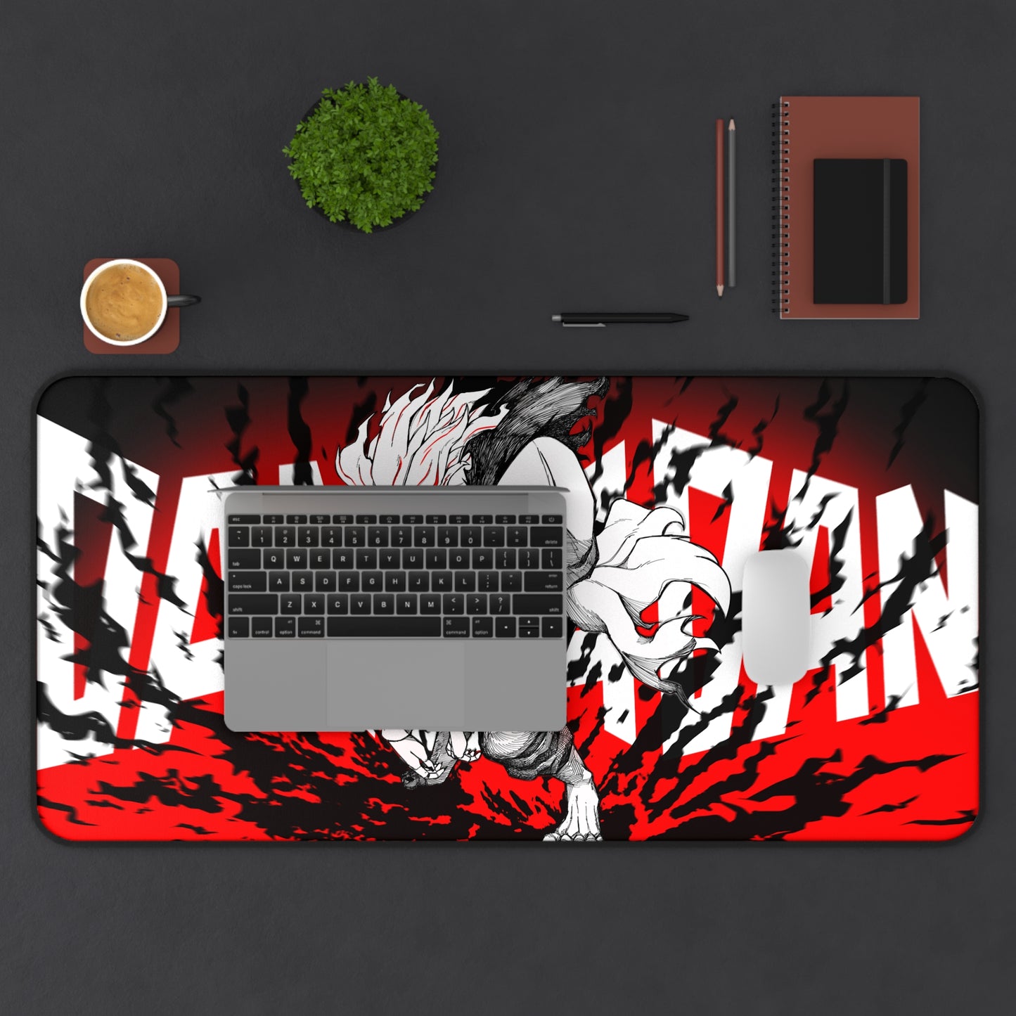 Anime Dandadan Ken Takakura Red Gaming Desk Mat