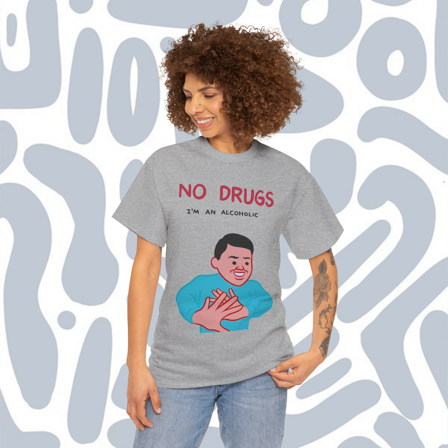 No drugs i'm an alcoholic T-Shirt, Funny Unisex tee