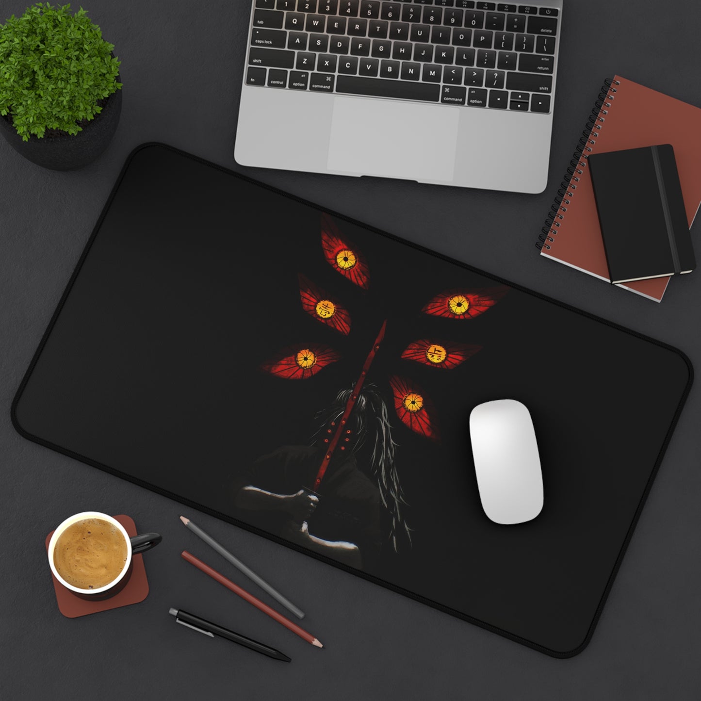 Demon Slayer Dark Anime Desk Mat