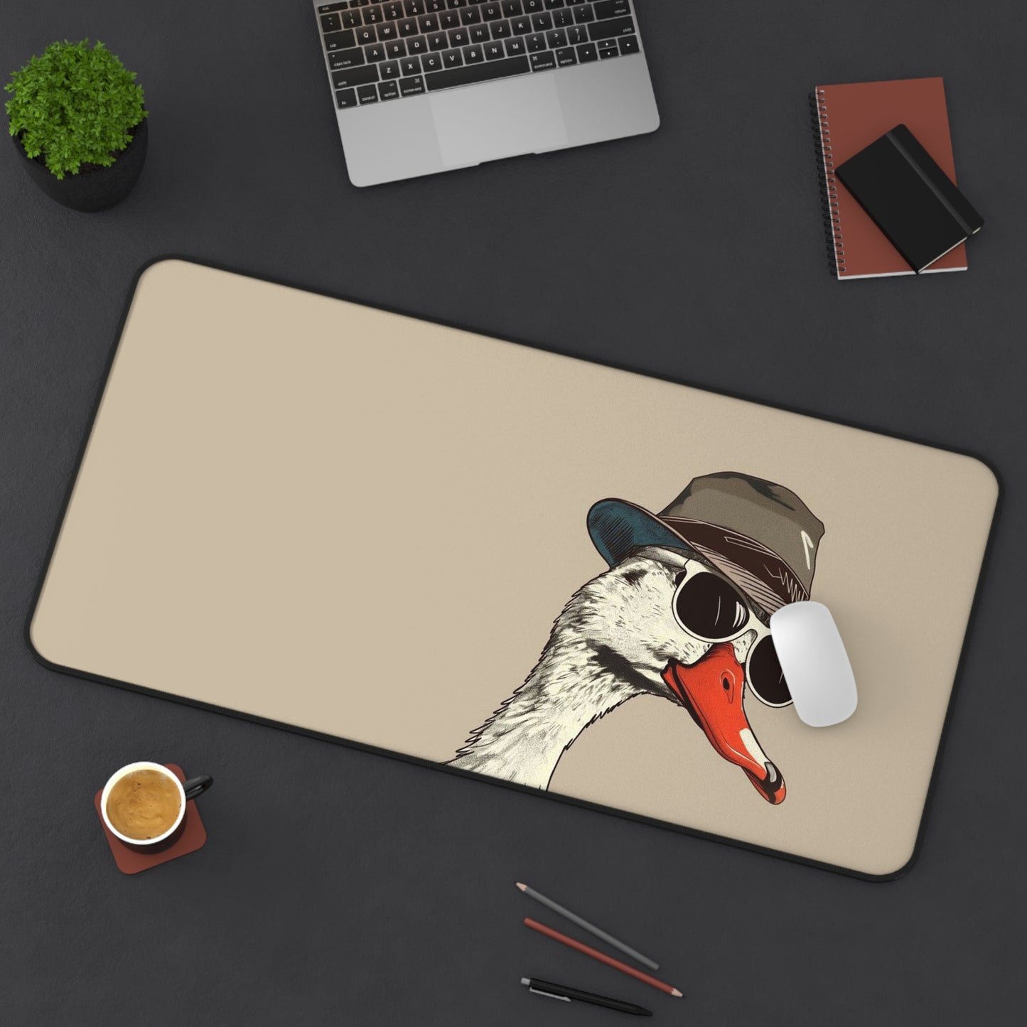 Hipster Goose Desk Mat