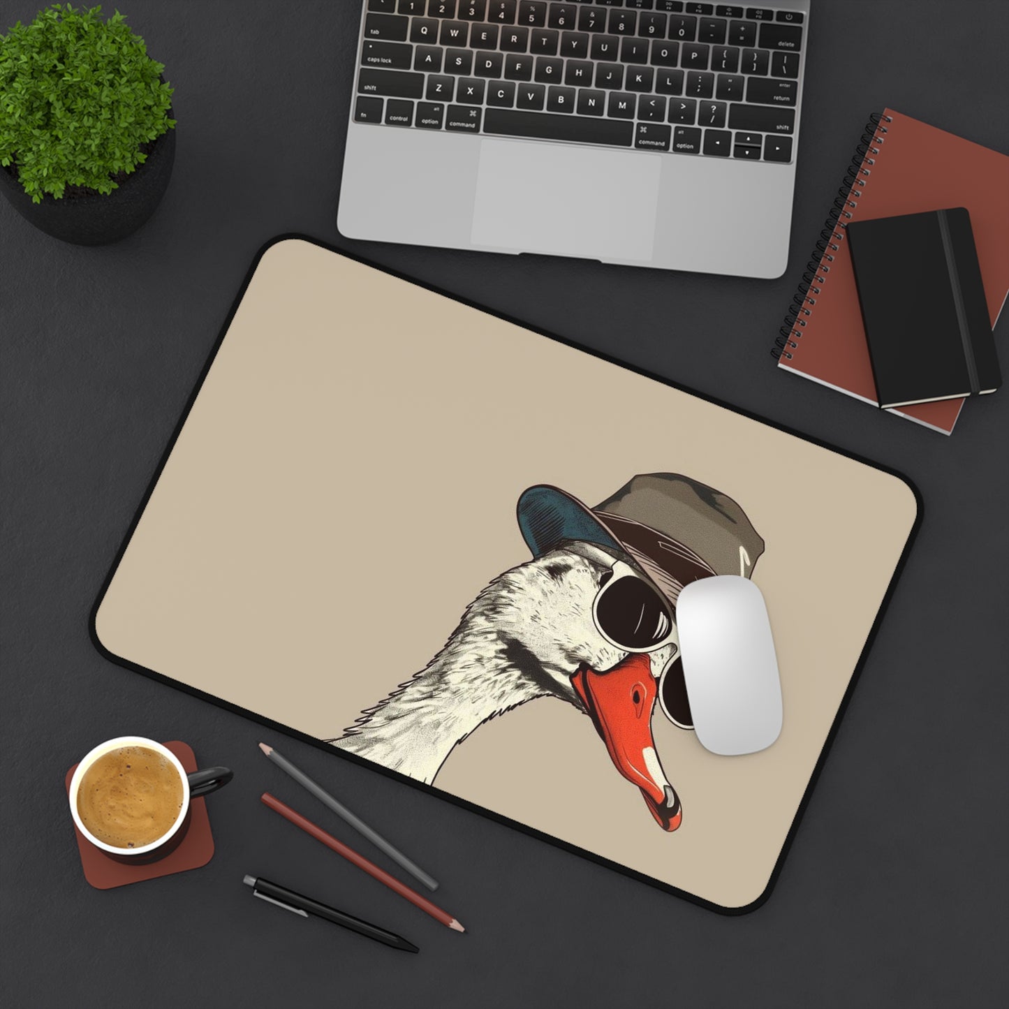Hipster Goose Desk Mat