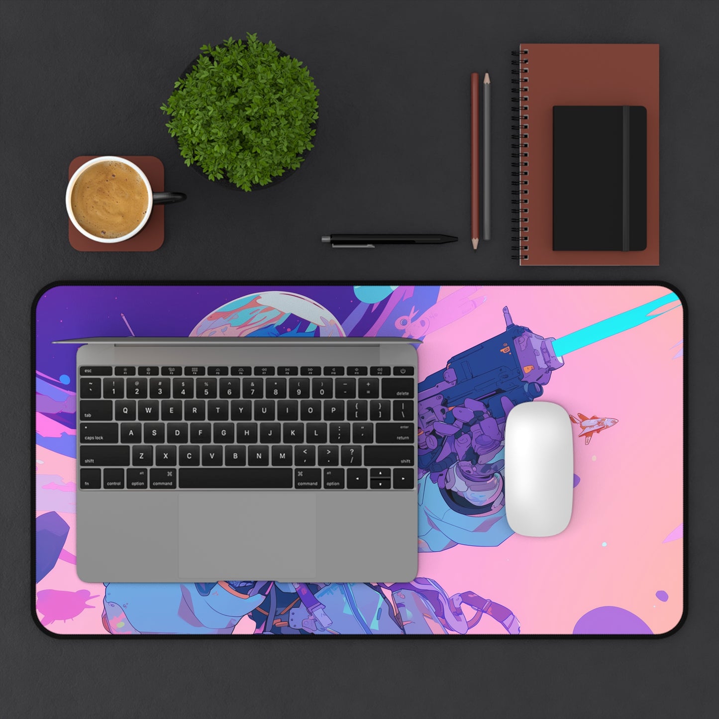 Anime Space Pirate Girl Desk Mat