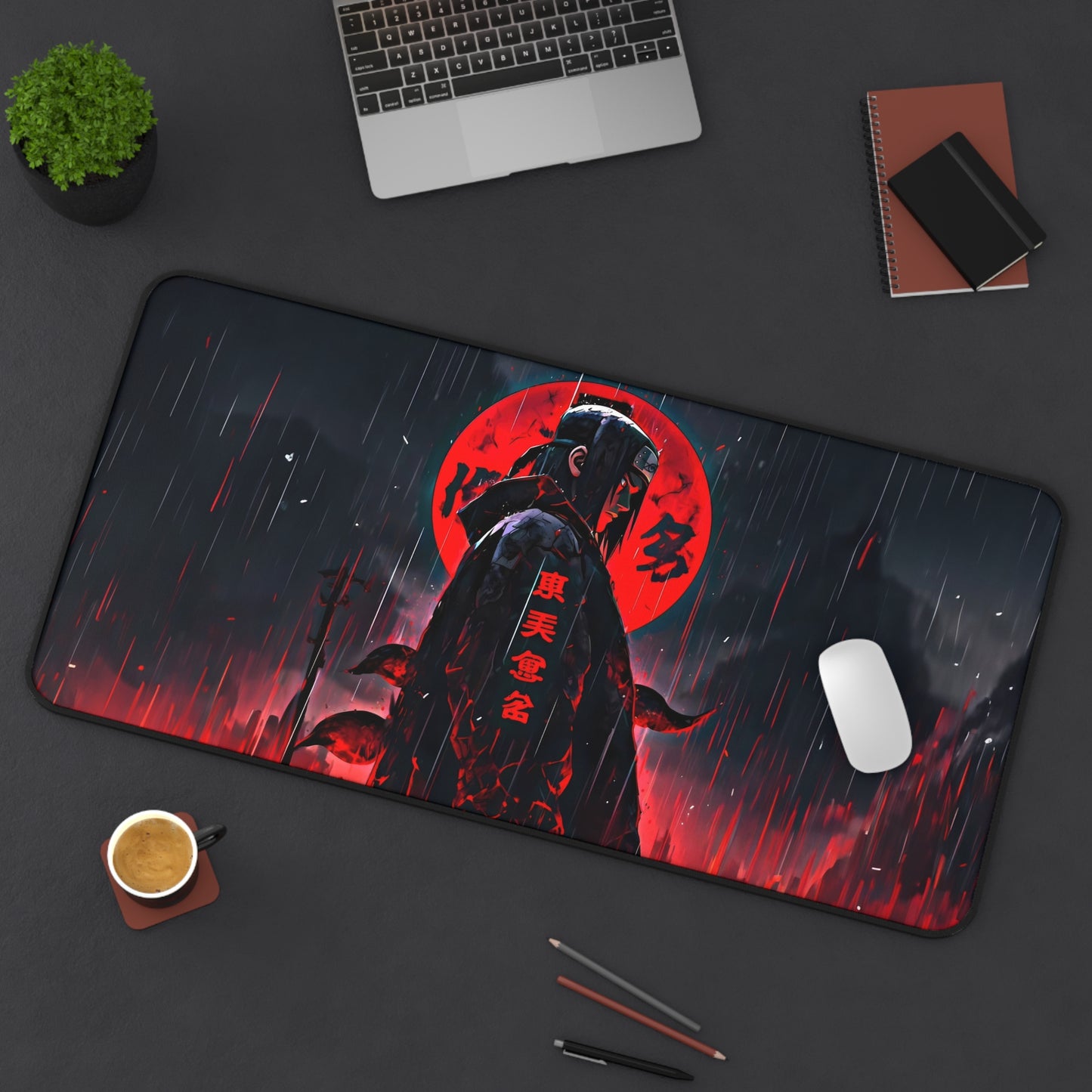 Itachi Uchiha Naruto Desk Mat, Gaming keyboard mat, mousepad large