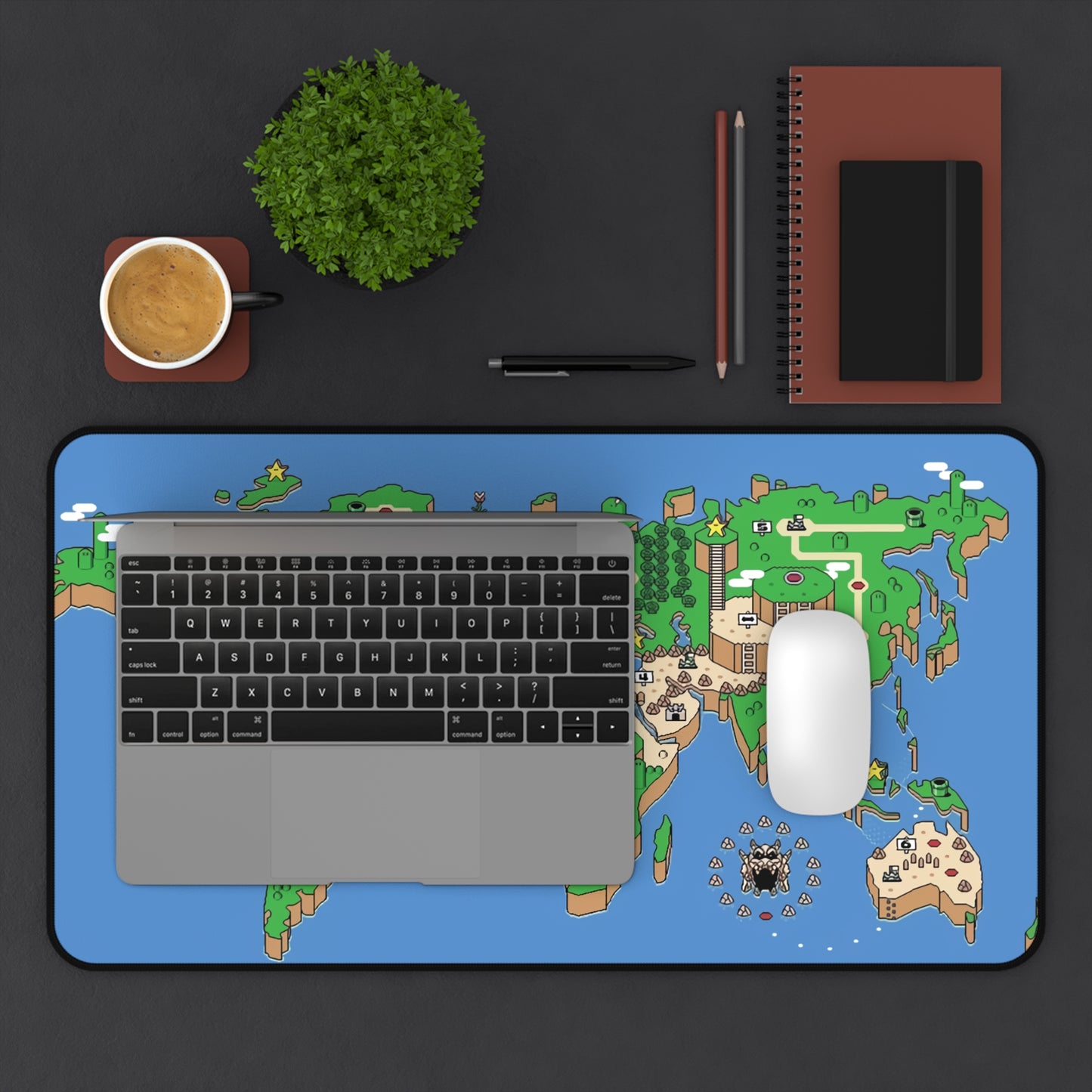 Super Mario World Map Desk Mat