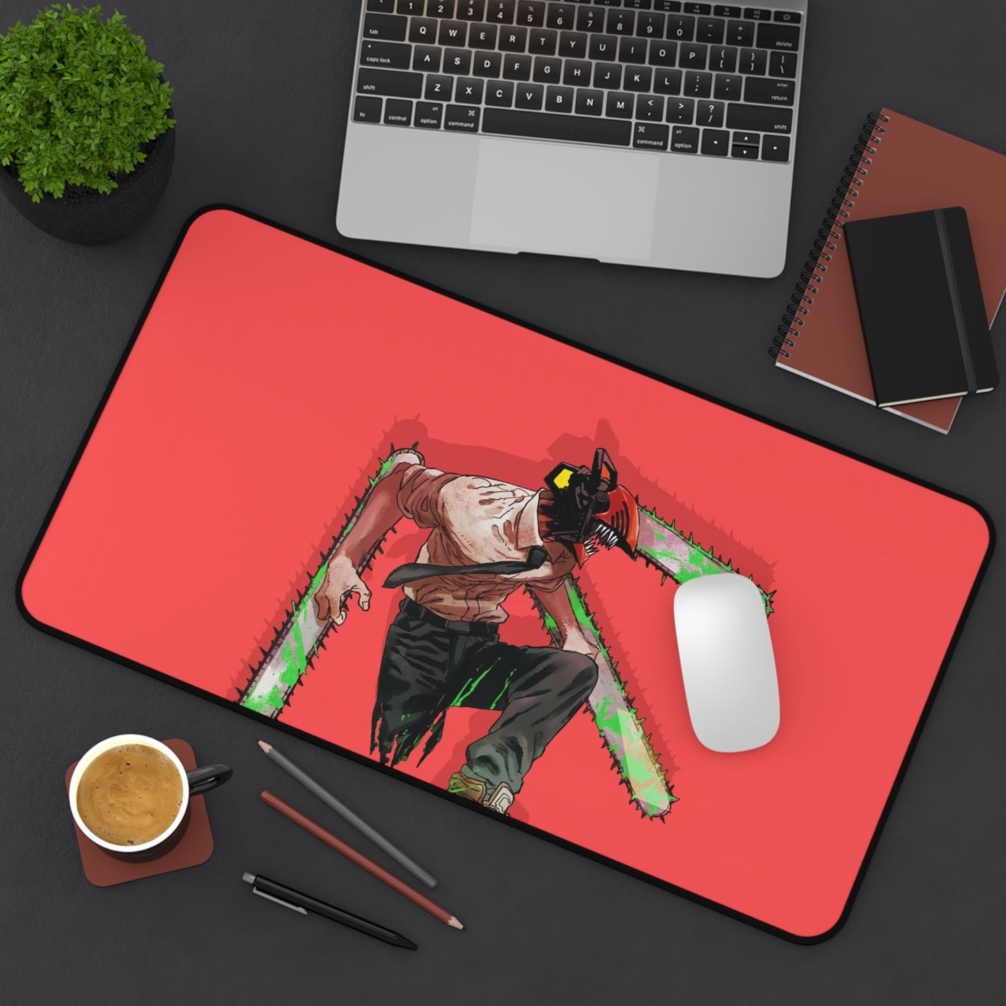 Chainsaw Man 2 Desk Mat, Gaming keyboard matt, mousepad large, XXL extended deskpad mouse pad - Bolt Print