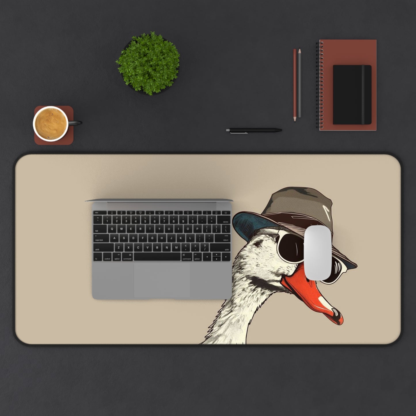 Hipster Goose Desk Mat