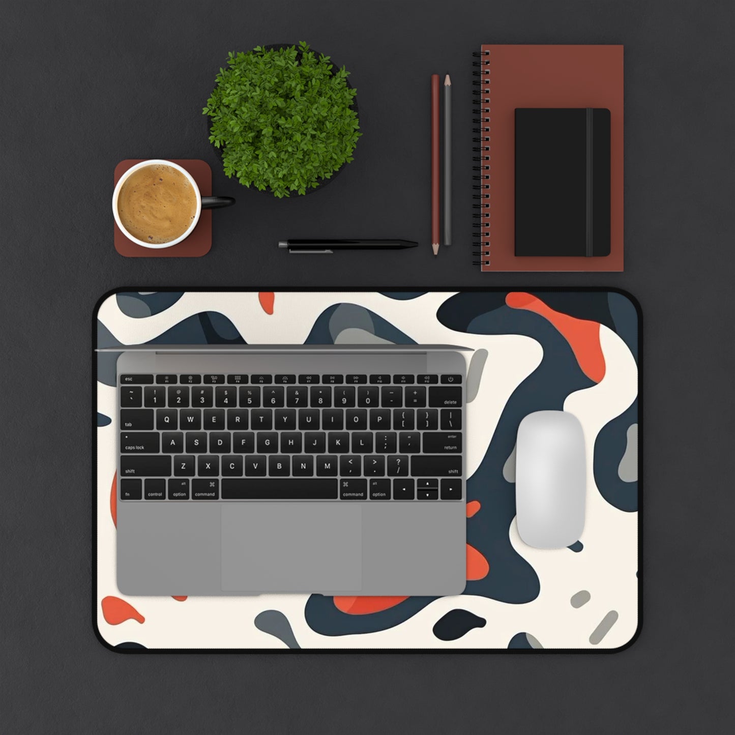 Abstract Spots Desk Mat
