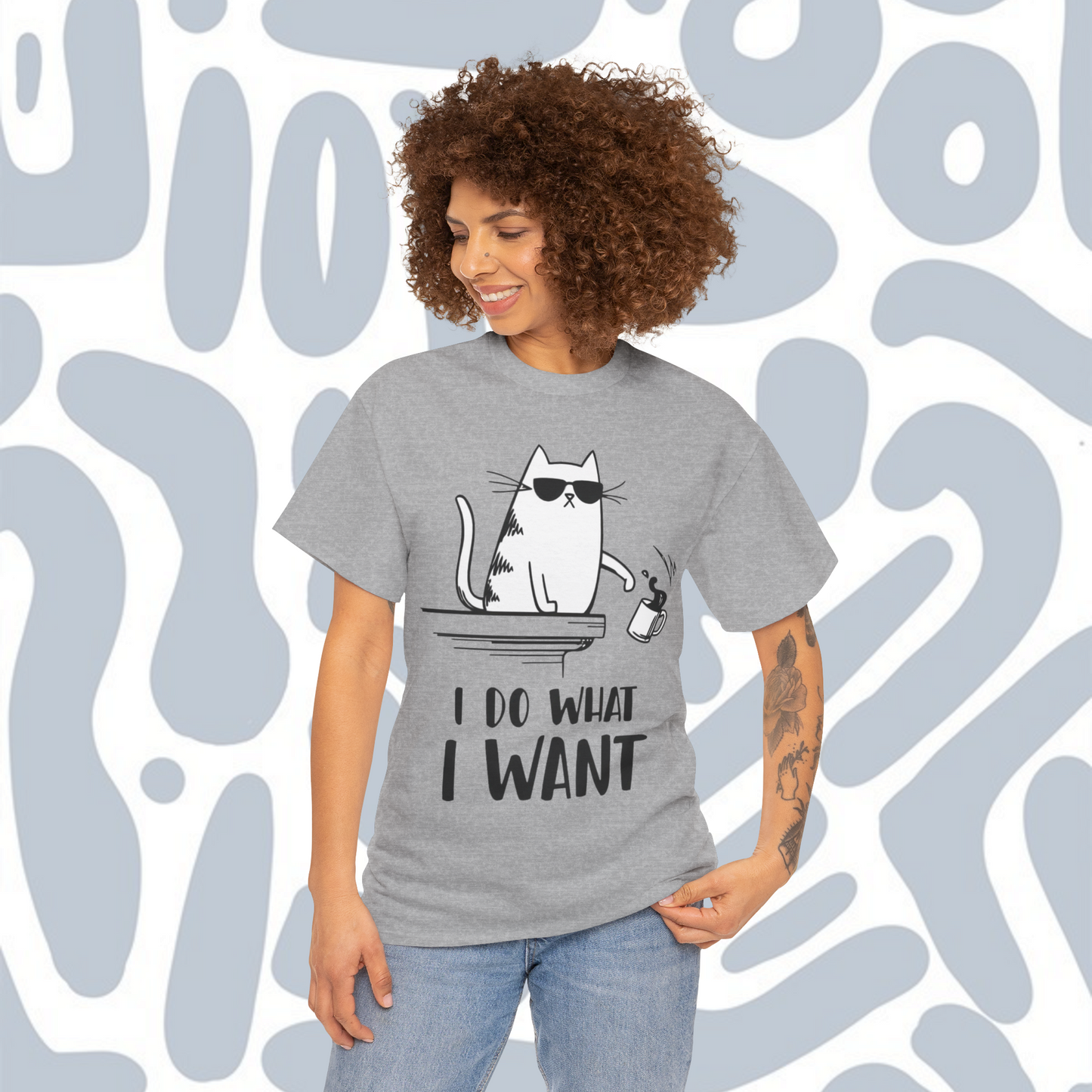 Cat I Do What I Want Funny T-Shirt, Funny Unisex tee