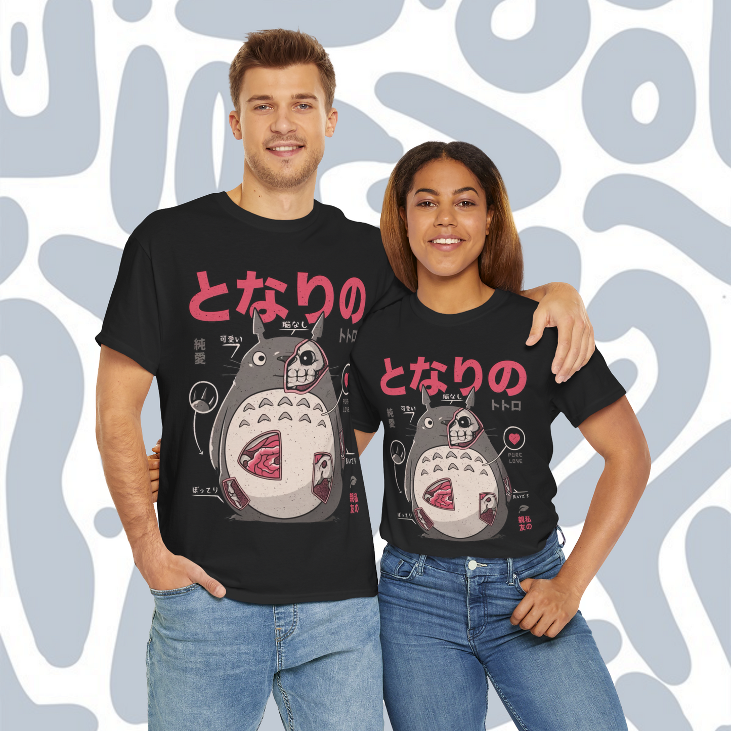 Anatomy of Totoro T-Shirt, Funny Unisex tee