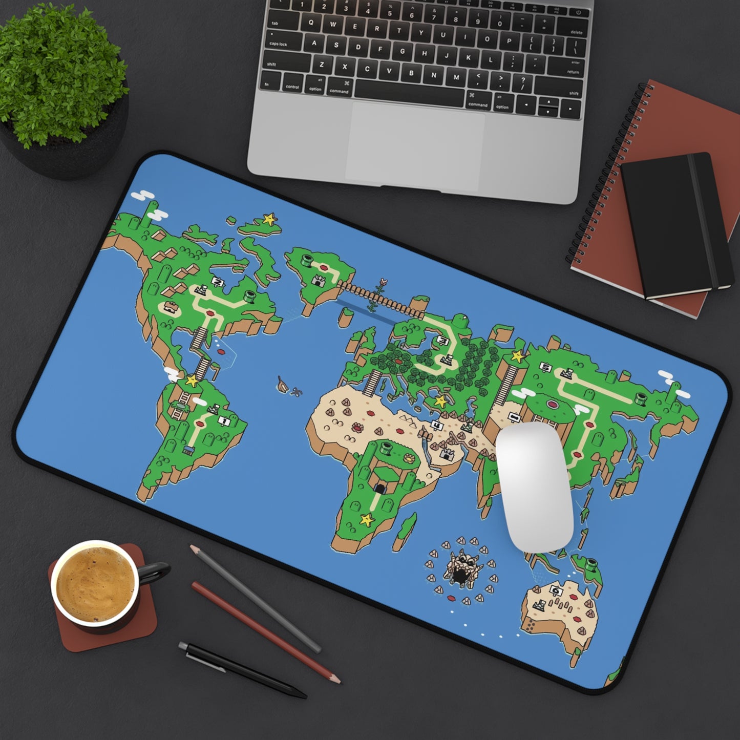 Super Mario World Map Desk Mat