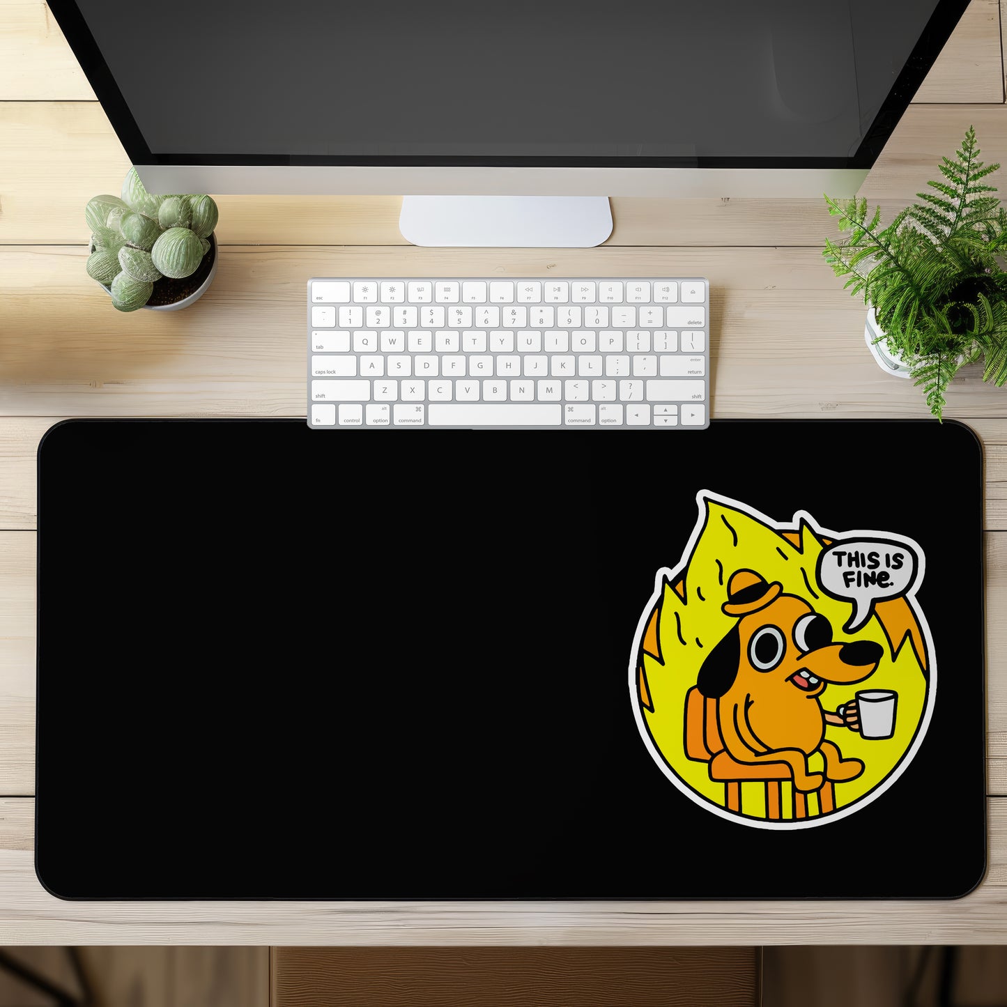 This is fine Desk Mat, gaming mouse mat, mousepad large, XXL deskpad mouse pad