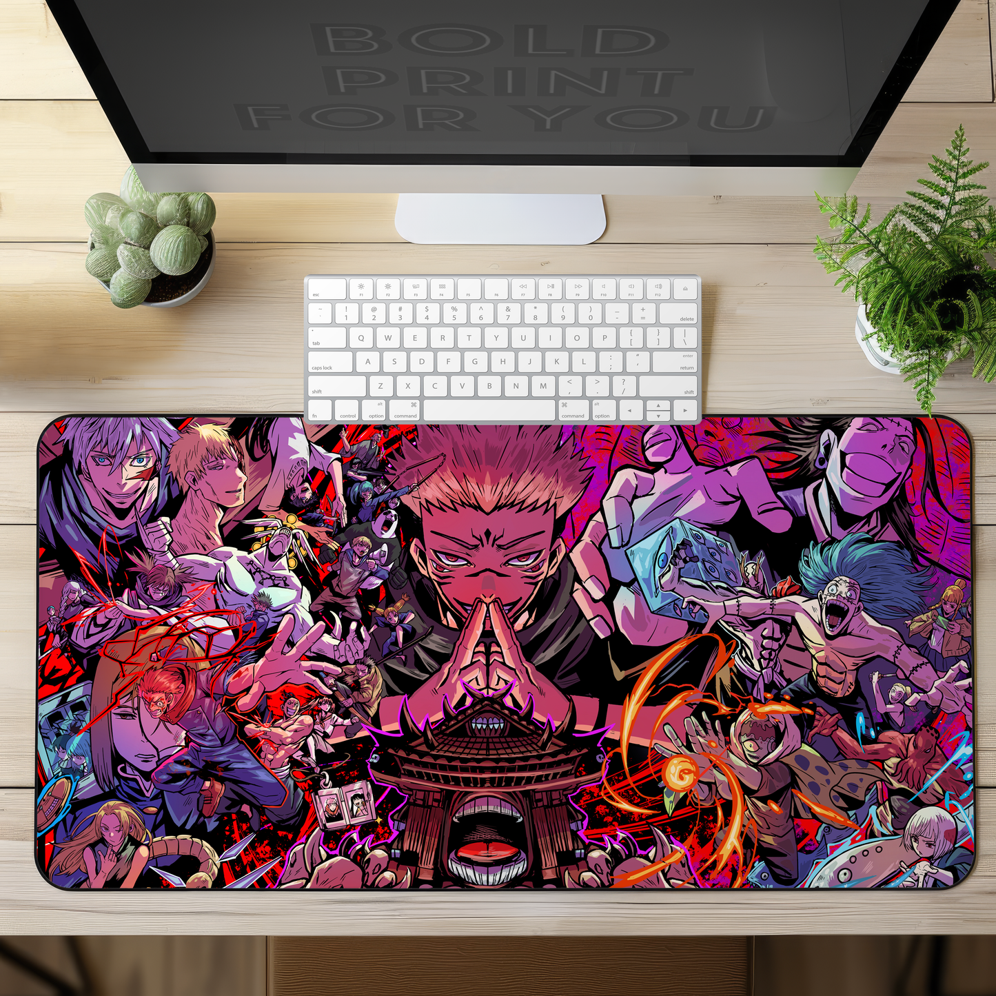Anime Jujutsu Kaisen Gojo vs Sukuna Desk Mat