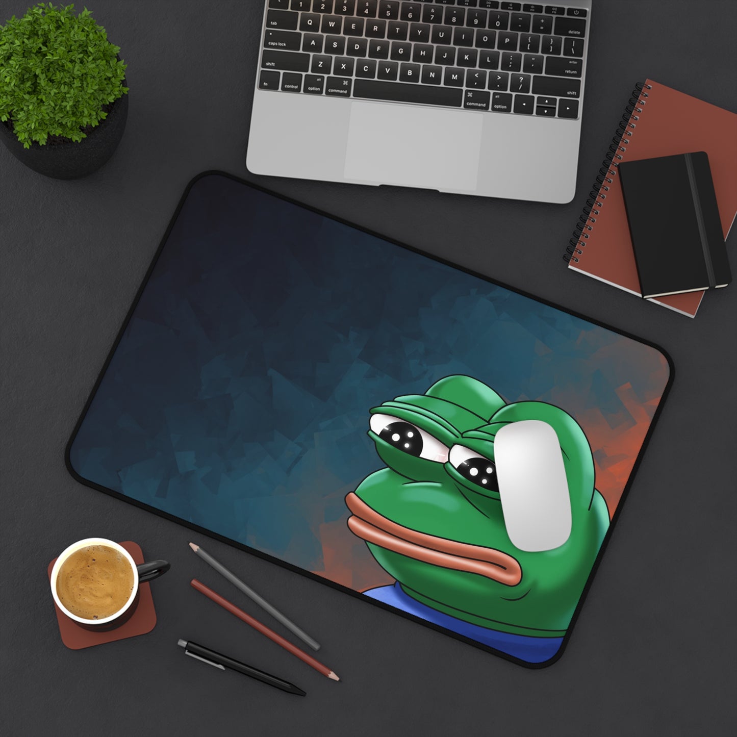 Meme Pepe the Frog Desk Mat