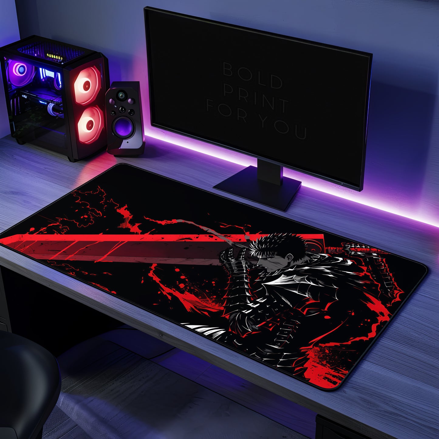 Anime Guts Berserk Dark Gaming Desk Mat