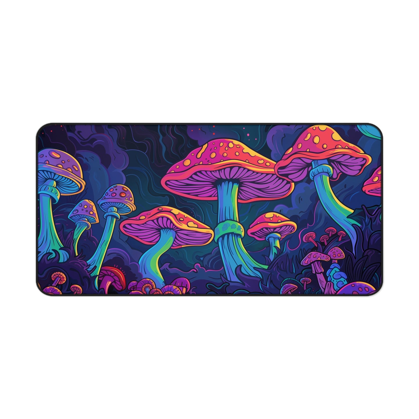fly agarics Desk Mat, Psychedelic gaming mouse mat, XXL deskpad mouse pad