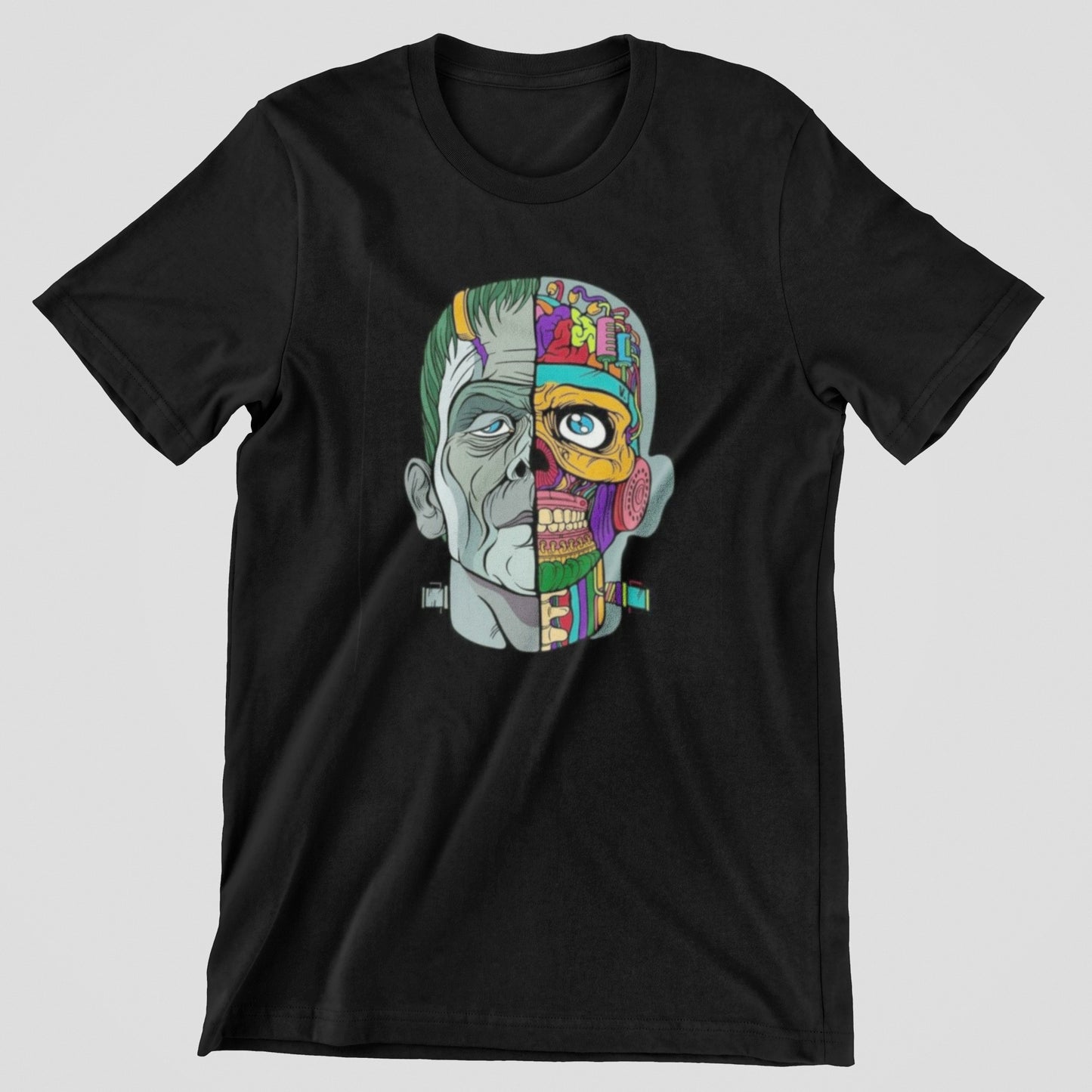 Frankinstein T-shirt, funny t-shirt, graphic shirts, unisex tshirt, printed T-shirt - Bolt Print