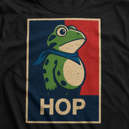 Hop Frog Hope Poster Parody Funny T-Shirt