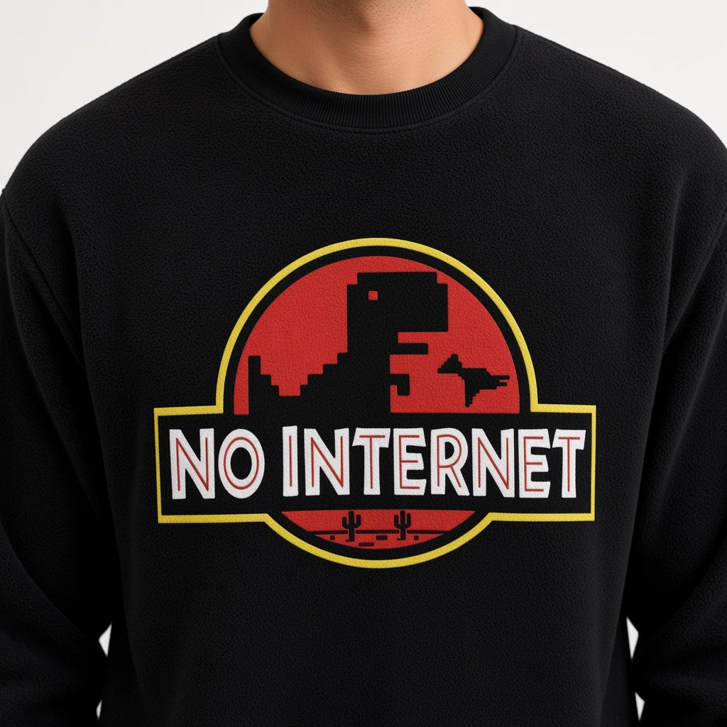 No Internet Sweatshirt, Funny Unisex sweatshirt