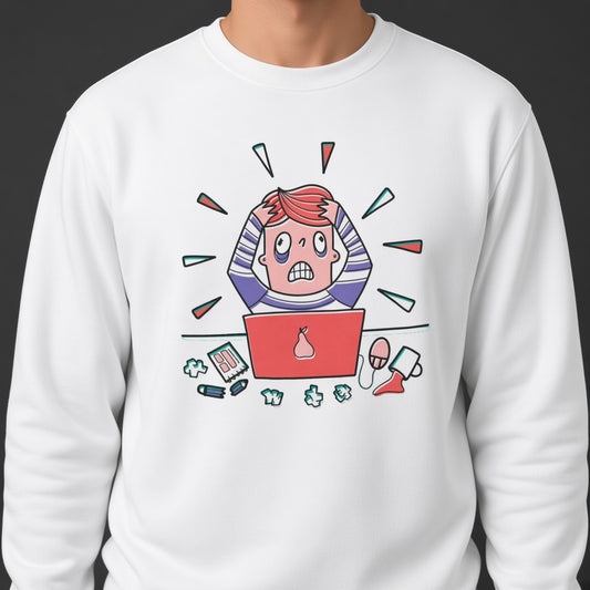 IT guy sweatshirt, funny sweatshirt, graphic shirts, unisex tshirt, printed sweatshirt