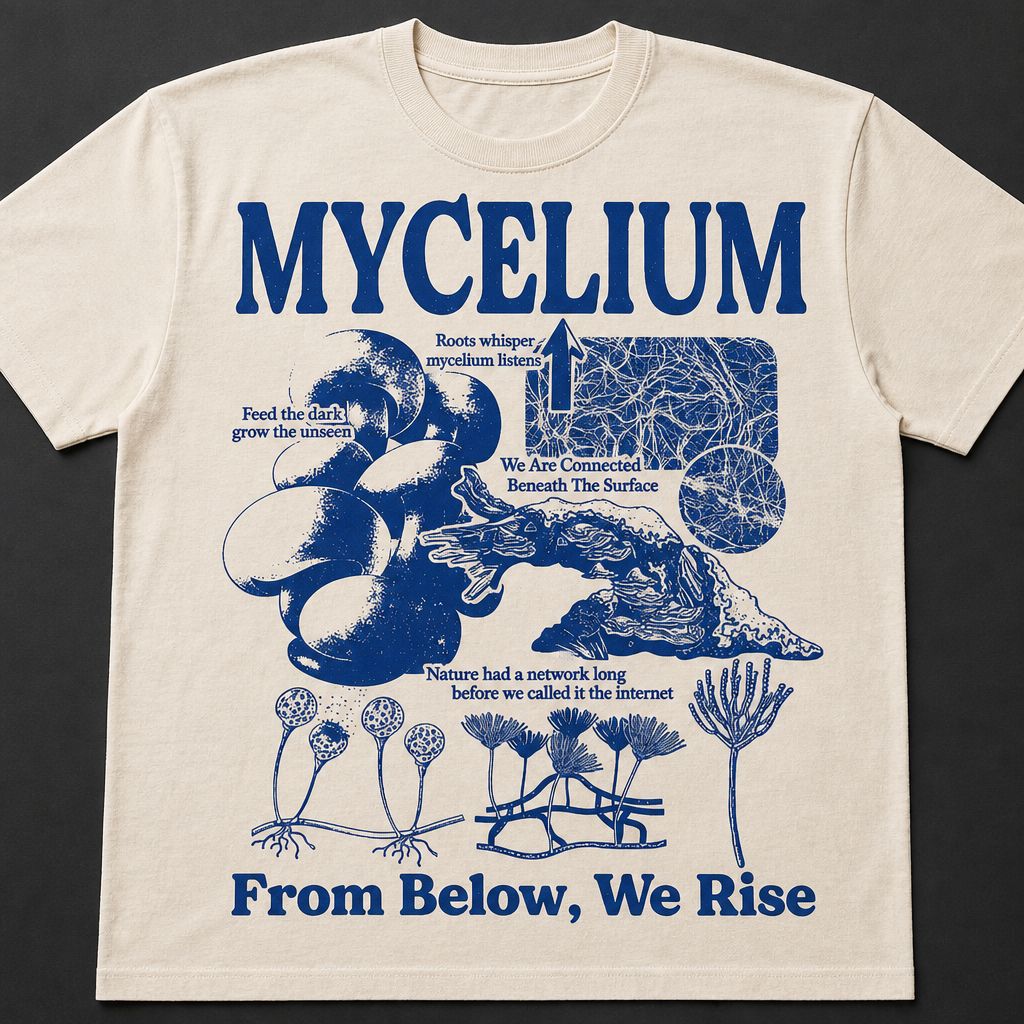 Mycelium Mushroom Network T-Shirt