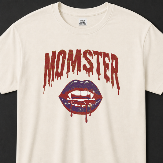 Momster Shirt Funny Mom Halloween Vampire T-Shirt