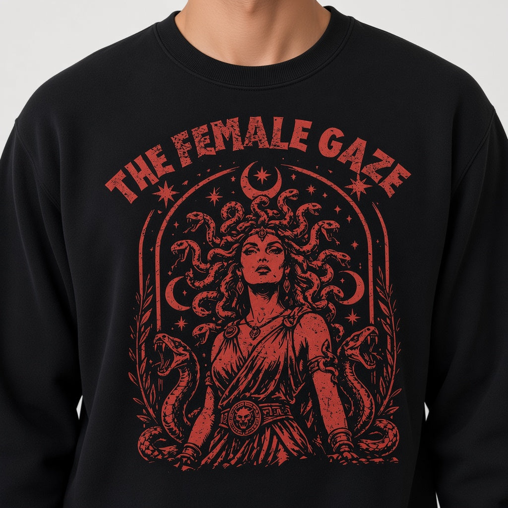 The Female Gaze Medusa Feminist Style Empowerment Sweatshirt