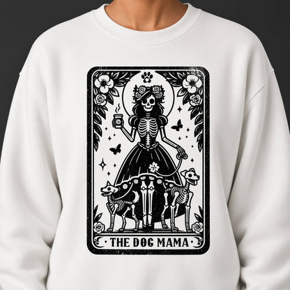 The Dog Mama Funny Skeleton Dogs Sweatshirt