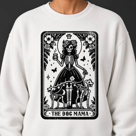 The Dog Mama Funny Skeleton Dogs Sweatshirt