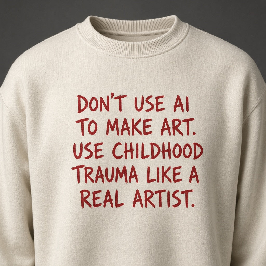 Don't Use AI to Make Art Funny Sweatshirt