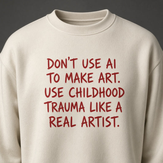 Don't Use AI to Make Art Funny Sweatshirt