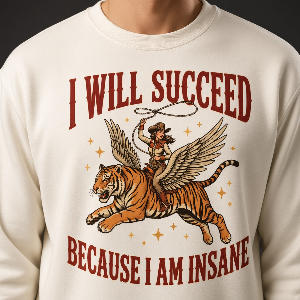 I Will Succeed Because I Am Insane Sweatshirt