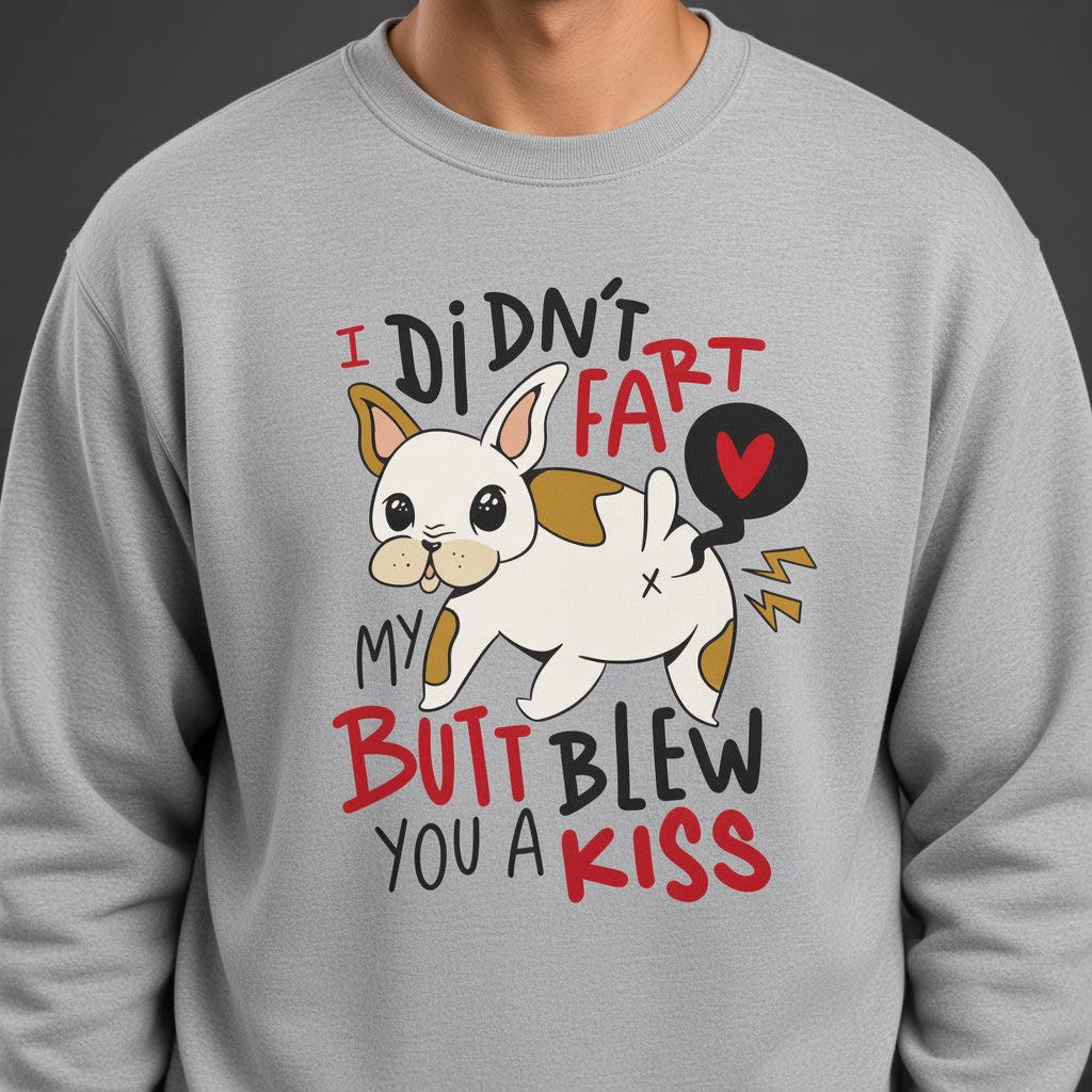 Funny fart french bulldog sweatshirt, funny sweatshirt, graphic shirts, unisex tshirt, printed sweatshirt
