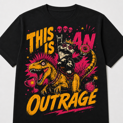This Is An Outrage T-Shirt LitRPG Fan Gift Dungeon Crawler Shirt